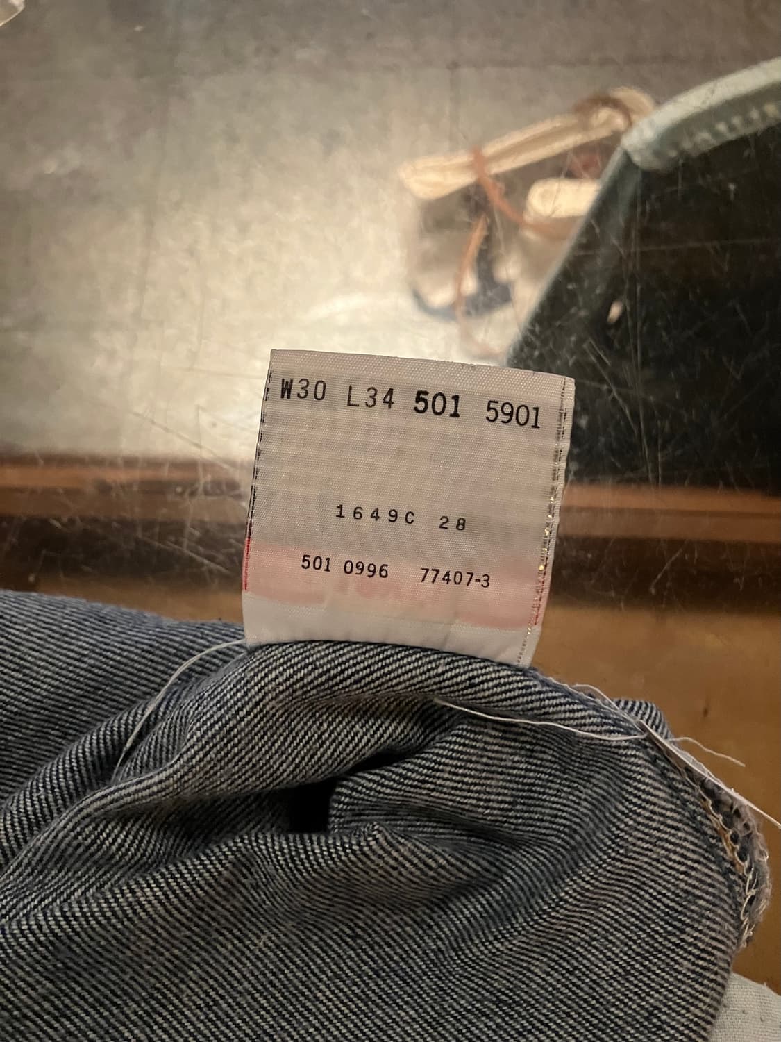 90s USA 빈티지 리바이스 501 데님 팬츠 상품이미지9