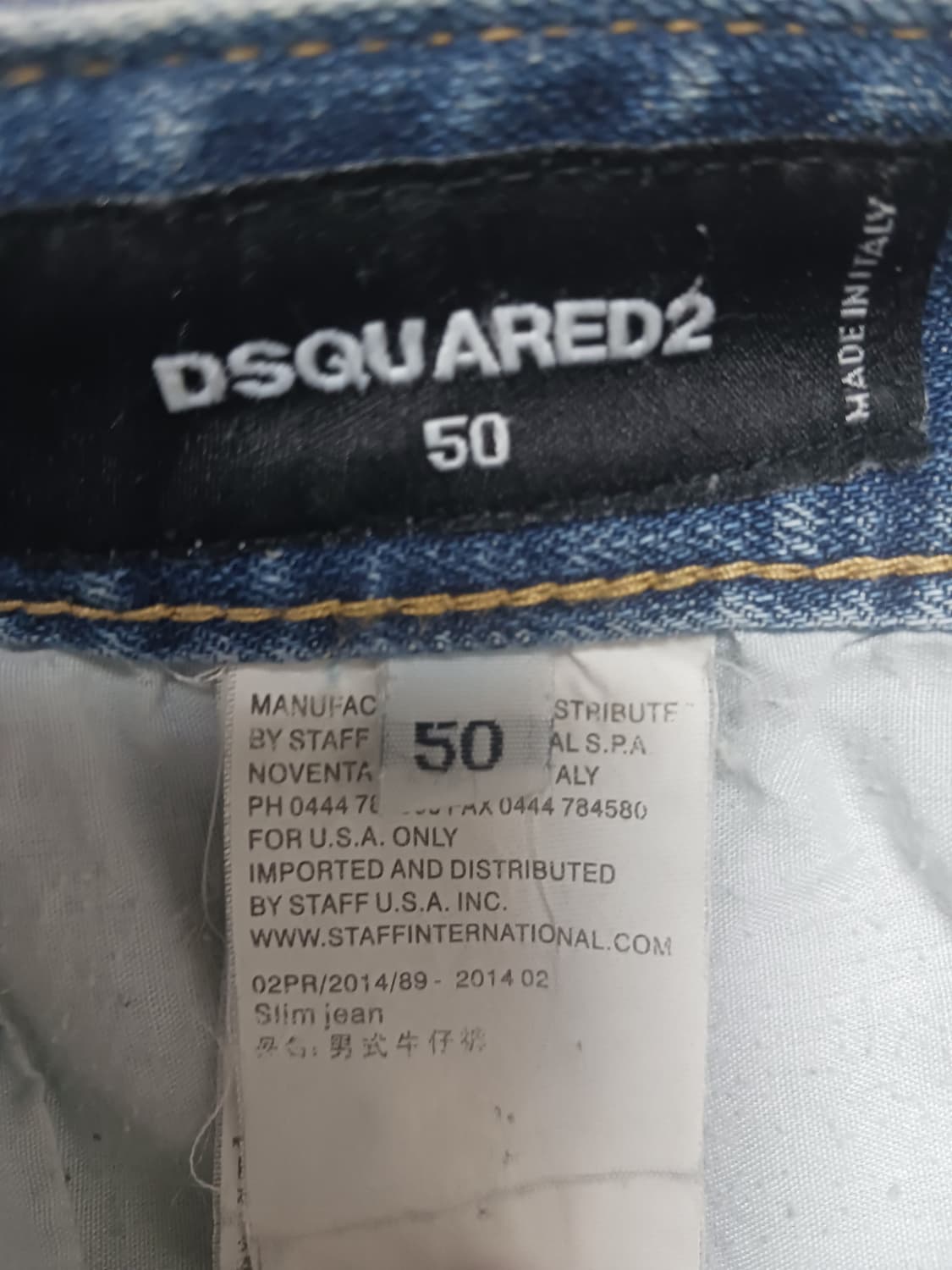 [50] 디스퀘어드2 래더포켓 레귤러진 청바지 34 35 상품이미지10