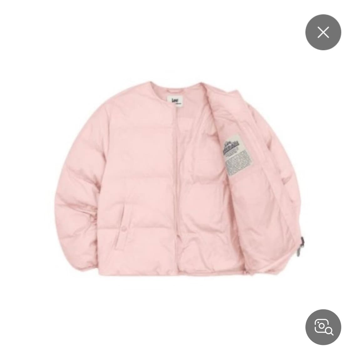 리 카라리스 미들 다운 자켓 핑크 상품이미지2