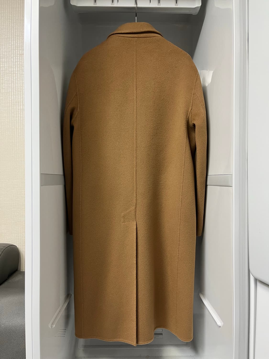 솔리드옴므 베이지 캐시미어 핸드메이드 코트 46사이즈 상품이미지2