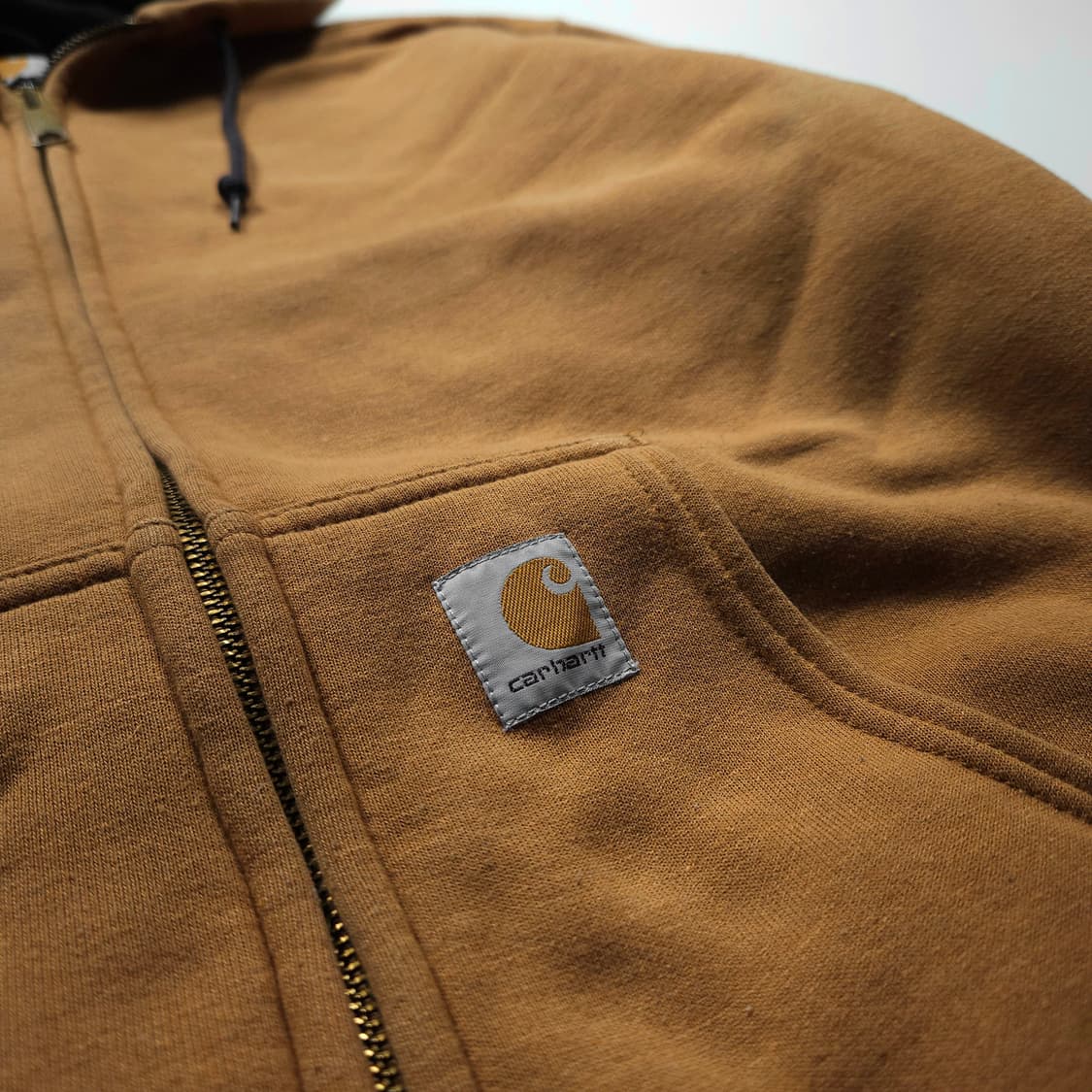 칼하트 레인디펜더 오버핏 써멀 후드 집업 (100) 상품이미지3