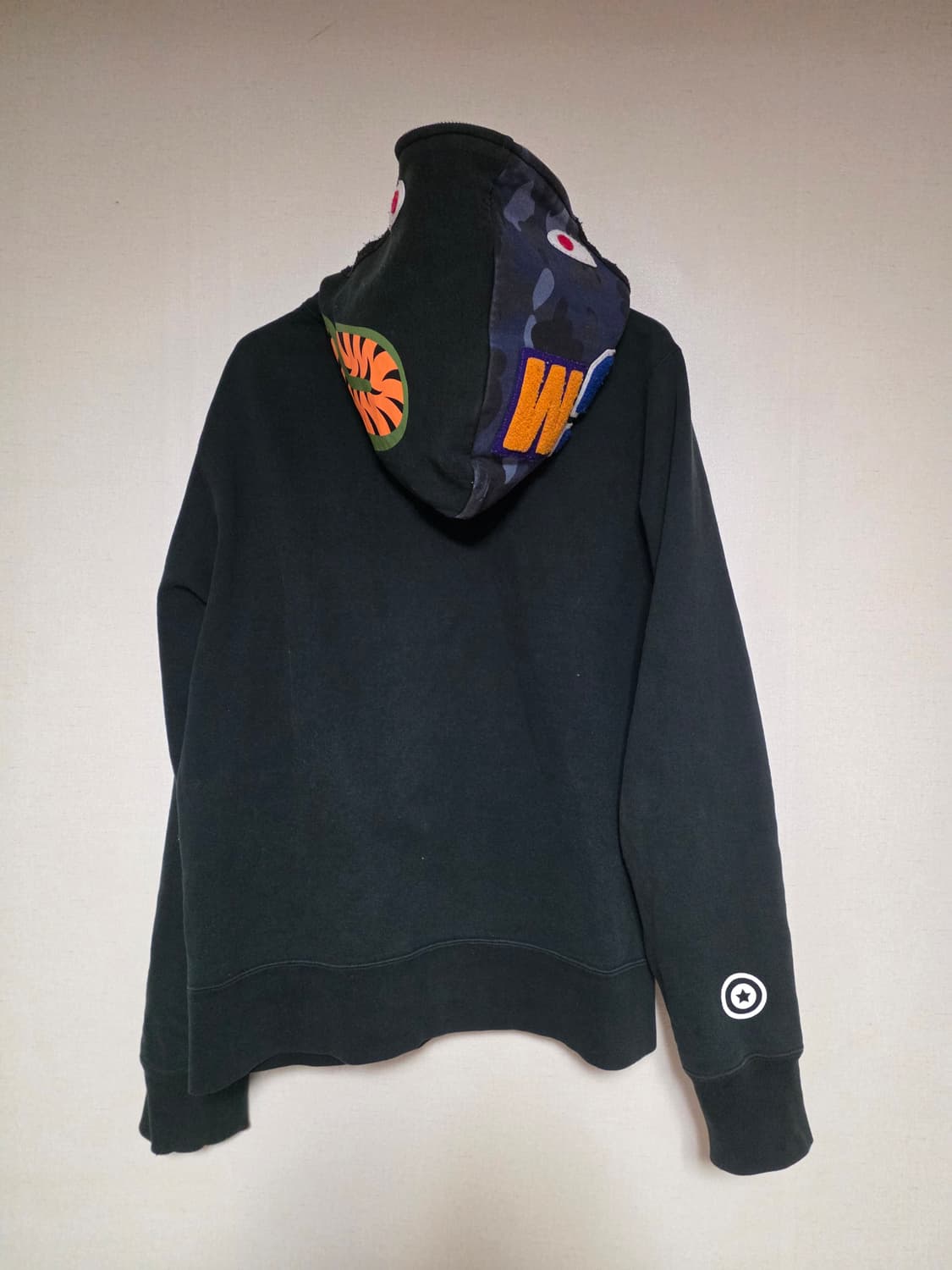 [L]베이프 블루 반카모 샤크후드집업 상품이미지2