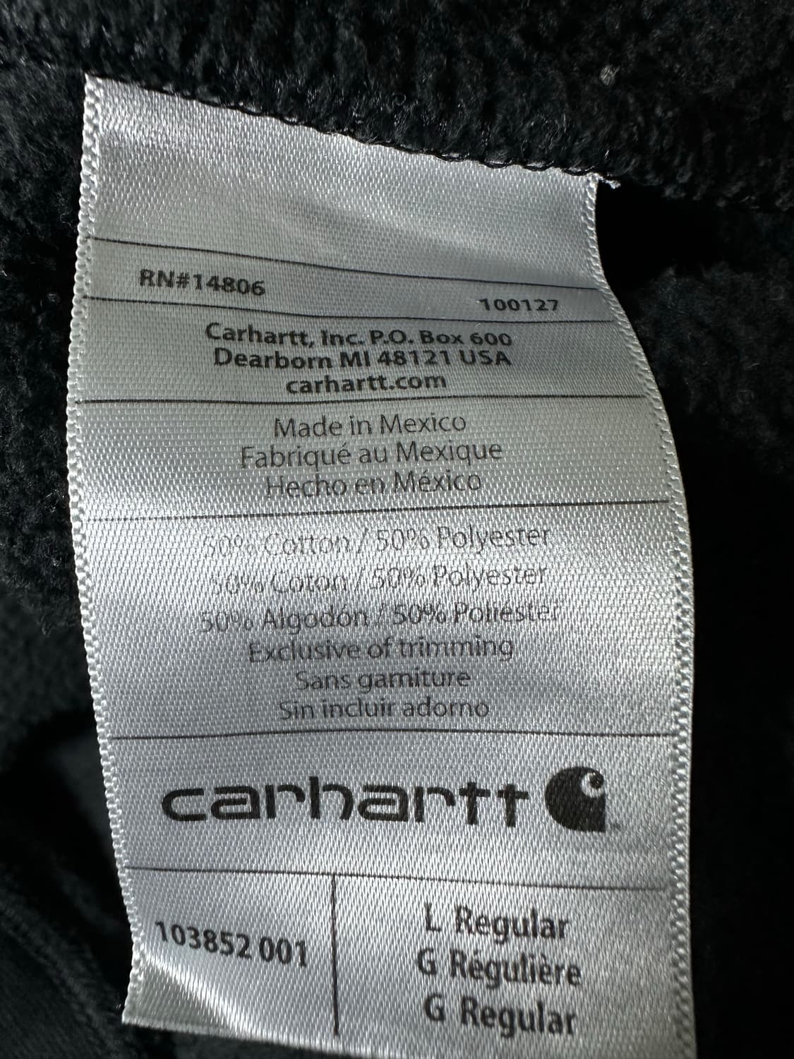 칼하트 포켓 블랙 맨투맨 상품이미지5