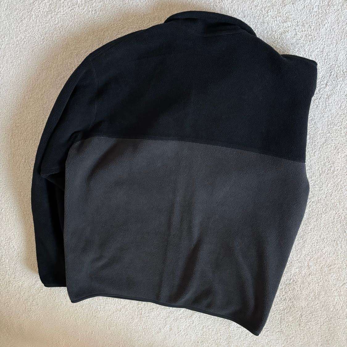 유니클로 블랙 배색 후리스 상품이미지4