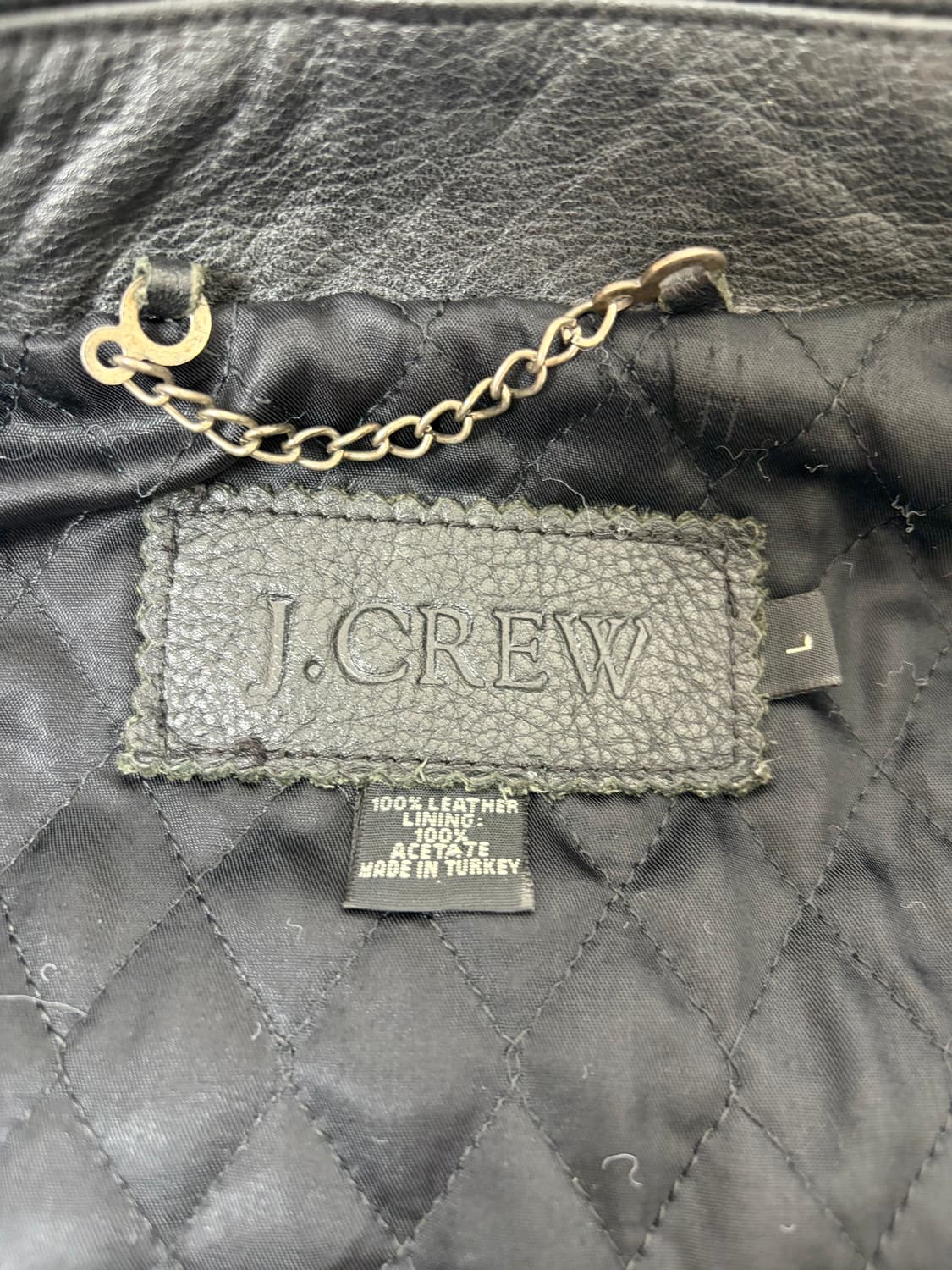 00s J.crew Leather Coat (black) 상품이미지3