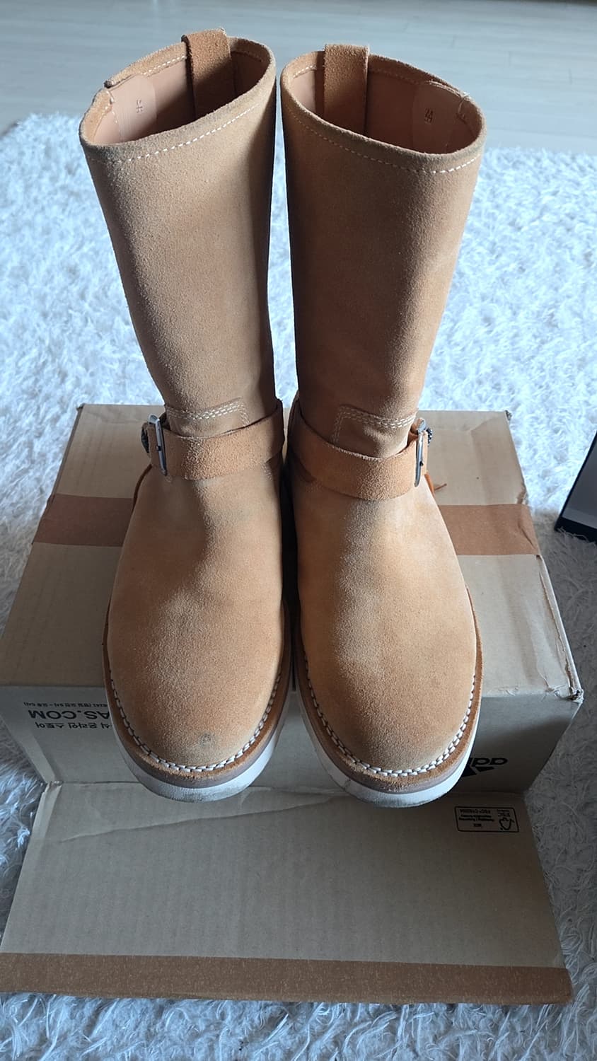 (290-295mm) 컬러콜라 플라워 코인 부츠 엔지니어 부츠 상품이미지3