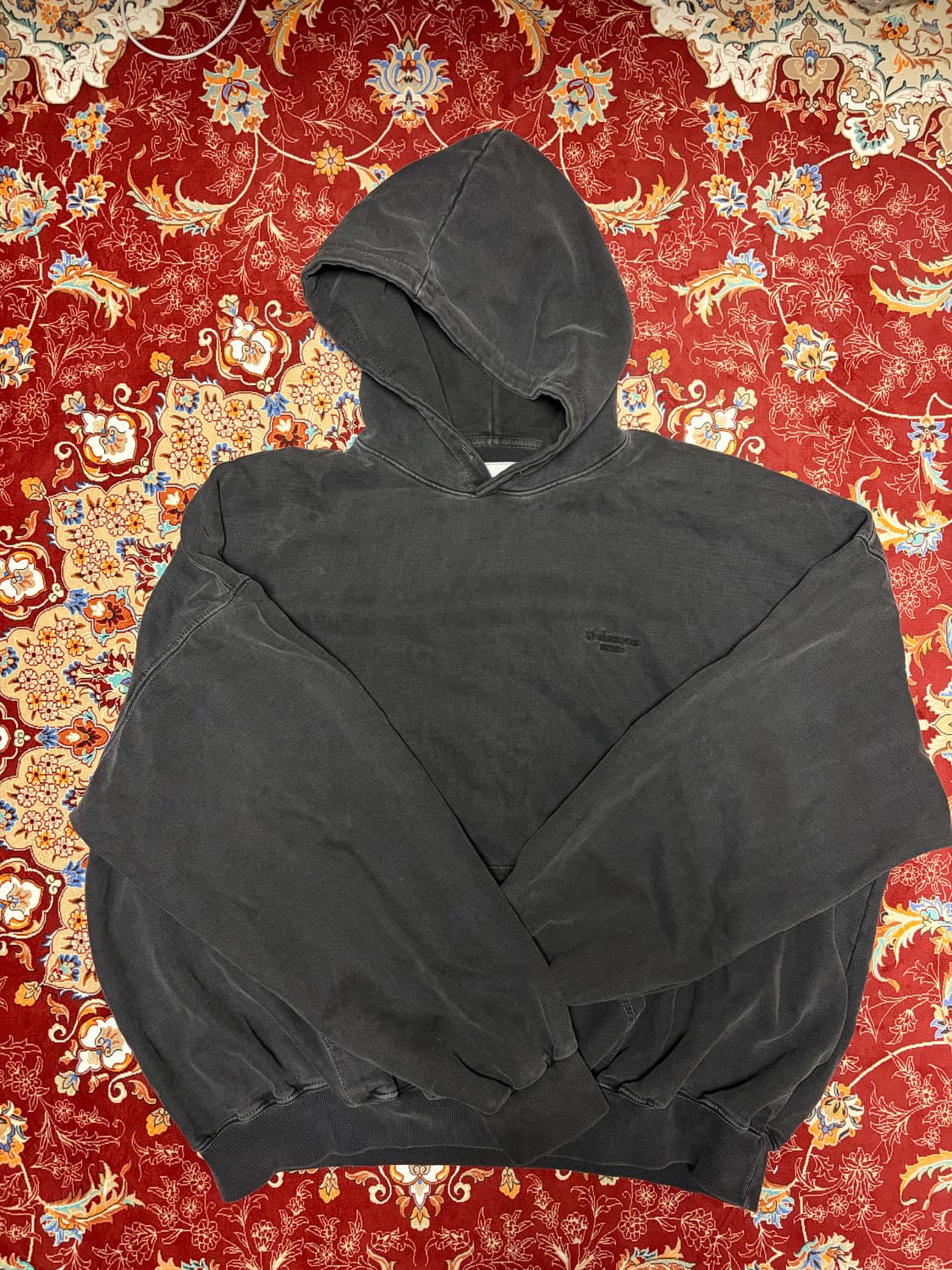 언더마이카 무.08 안티 Fxxking 로고 플레이 오버사이즈 피그먼트  상품이미지1