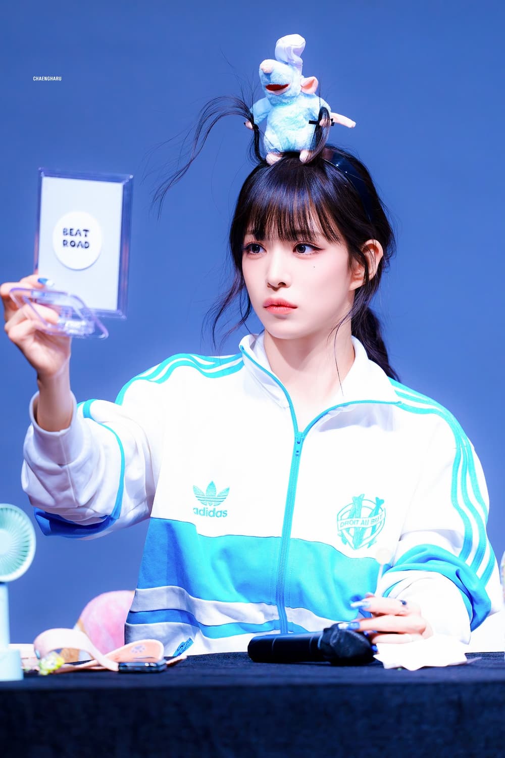 아디다스 올림피크 드마르세유 트랙탑 상의 화이트 색상 상품이미지3