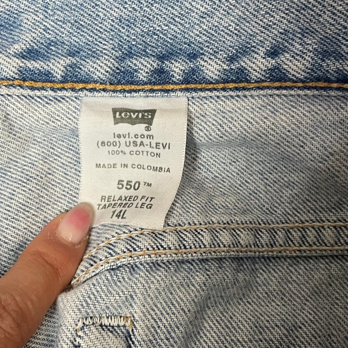 (30) 리바이스 550 릴랙스핏 연청 데님팬츠 상품이미지4