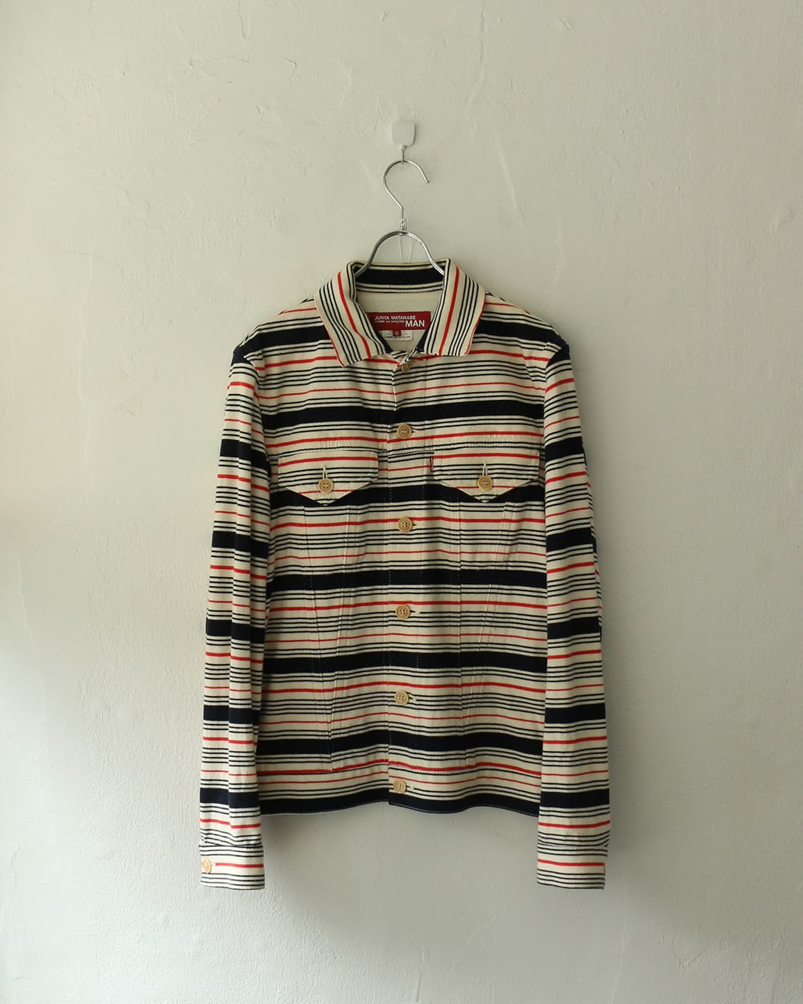 준야 와타나베 맨 X 리바이스 스트라이프 자켓 상품이미지1