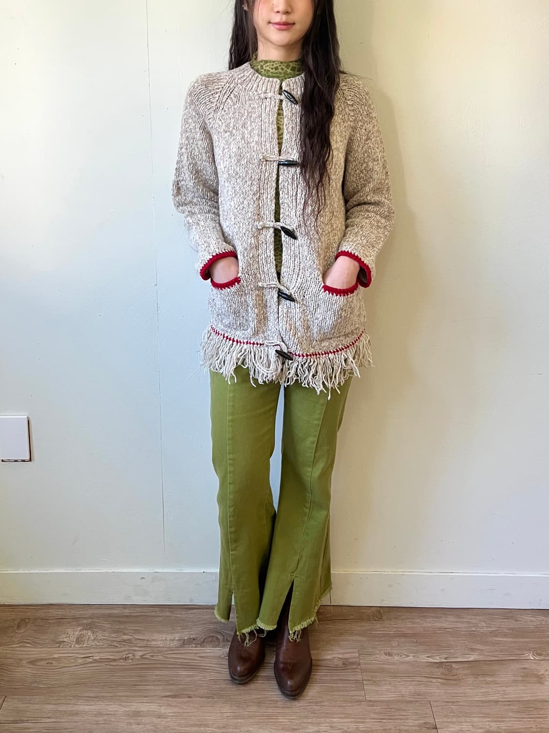 MAJESTIC LEGON 프린지 더블 코트 상품이미지7