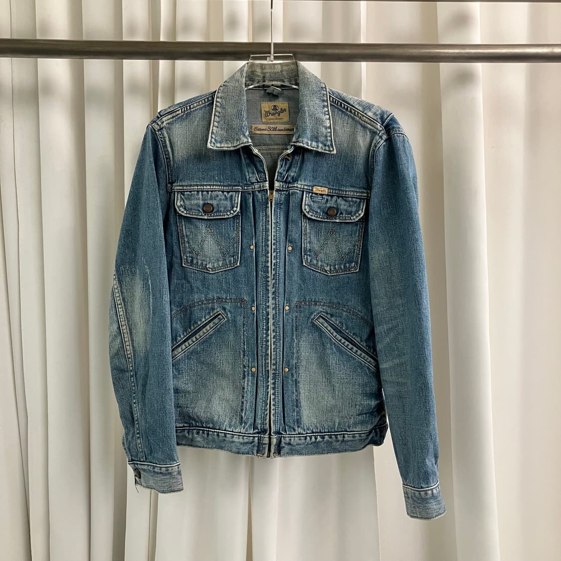 Wrangler 랭글러 24mjz 라이트 워시 데님 자켓 M 상품이미지1