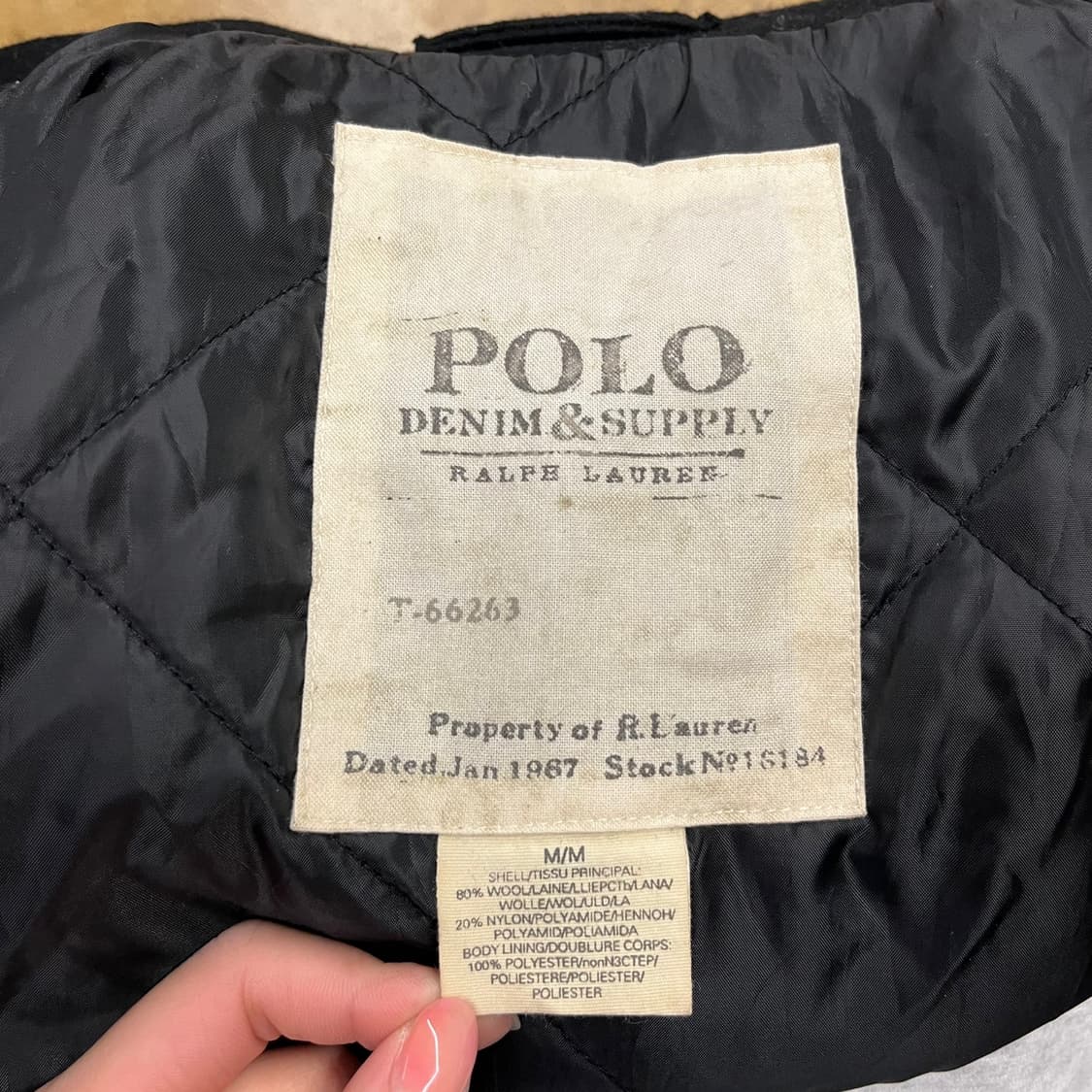 [정품/M] 폴로 데님앤서플라이 블랙 피코트 b8 상품이미지5