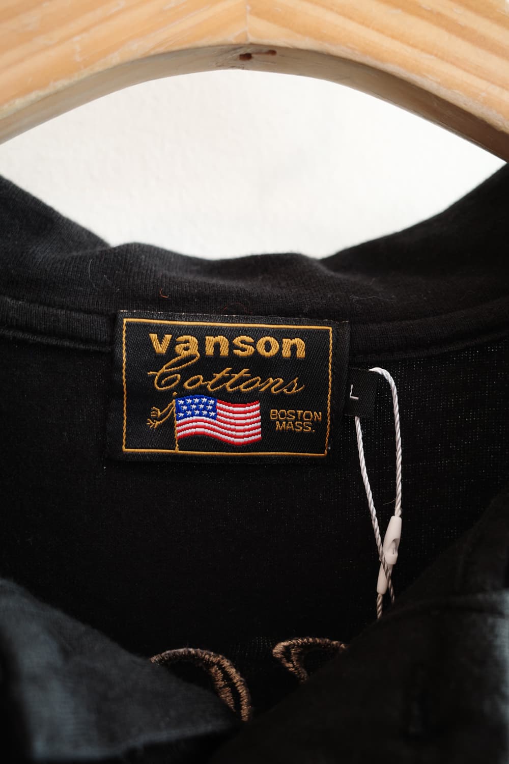 VANSON 밴슨 스컬자수 레이어드 롱슬리브 상품이미지3