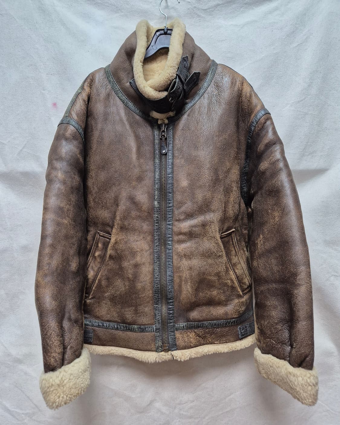 B-3 양가죽 쉽스킨 무스탕 상품이미지1