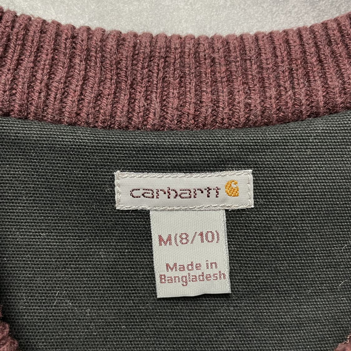 CARHARTT 칼하트 빈티지 버건디 스웨터 A00362 상품이미지8