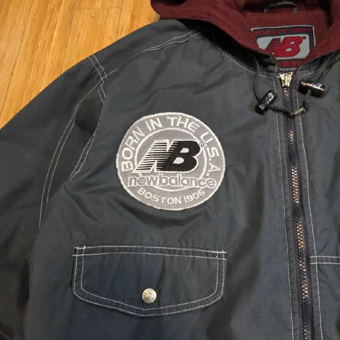 90s 올드스쿨 뉴발란스 빅로고 멀티포켓 자켓 (실2XL) 상품이미지4