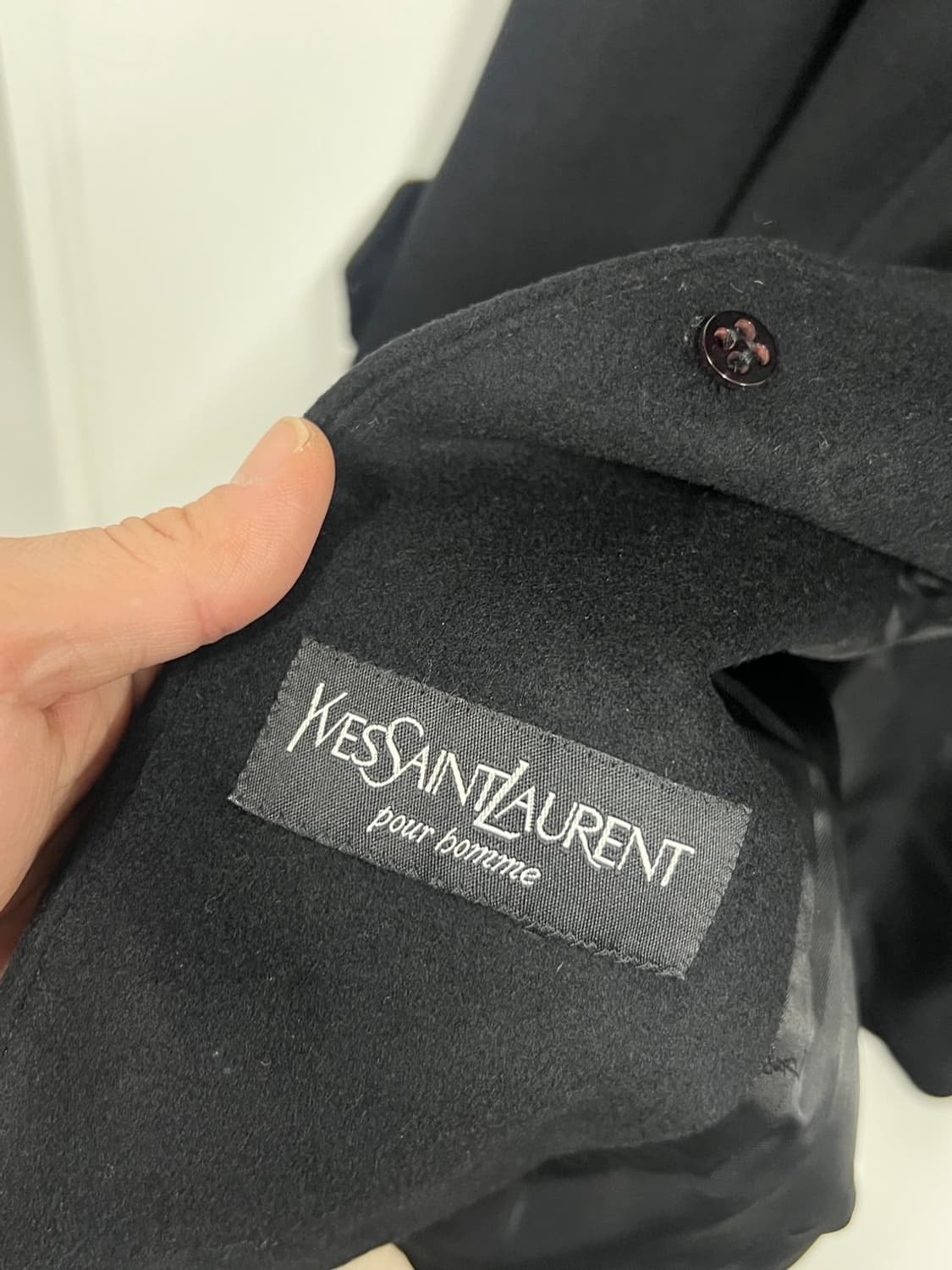 YSL 90s 입생로랑 캐시미어 발마칸 롱 코트 상품이미지6