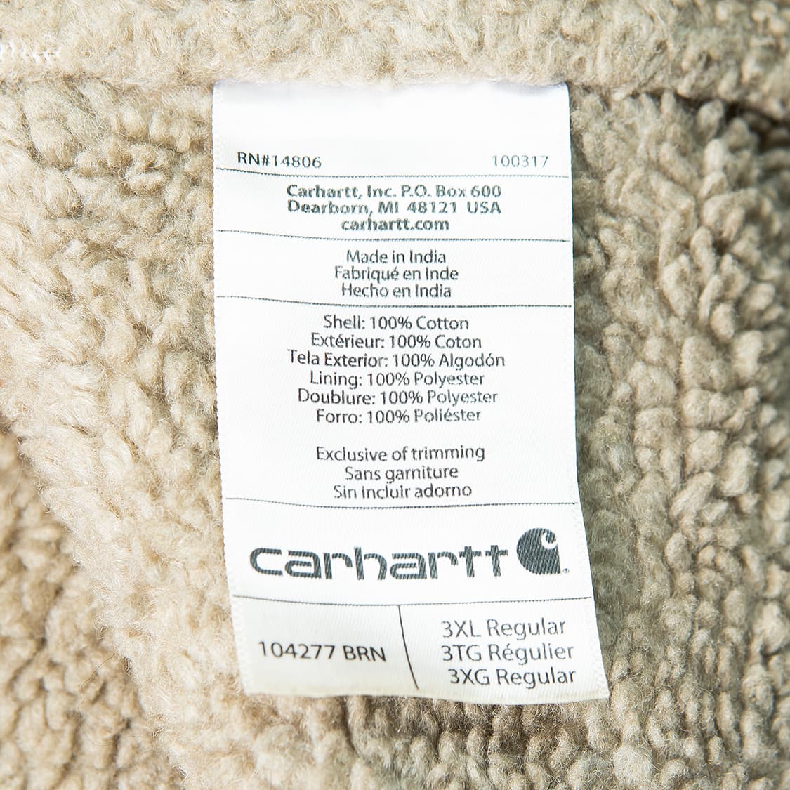 [3XL] 칼하트 104277 BRN 워시드 덕캔버스 모크넥 베스트  상품이미지6