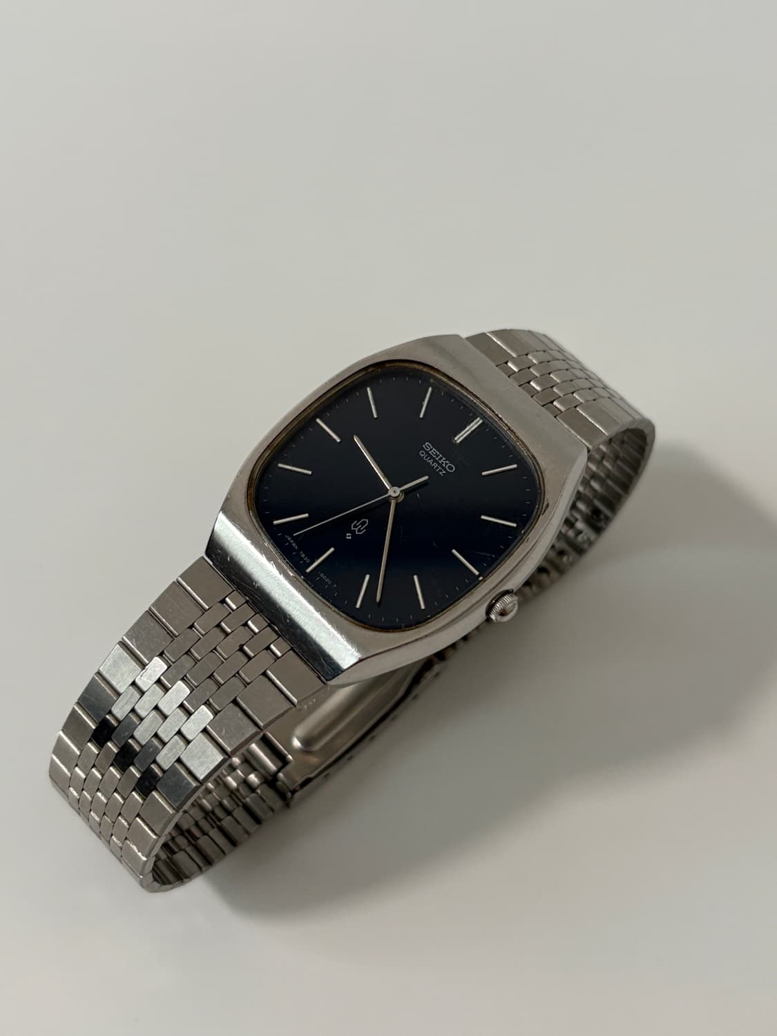 80s metalic blue dial square quartz 상품이미지6