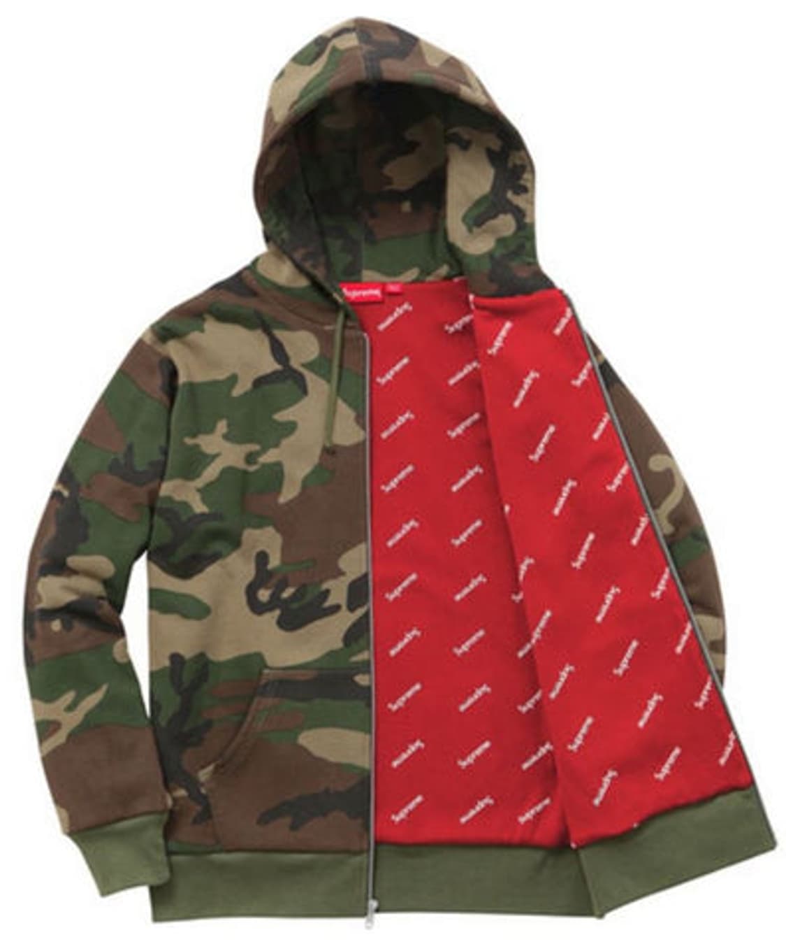 15fw 슈프림 카모 써멀 후드집업 상품이미지2