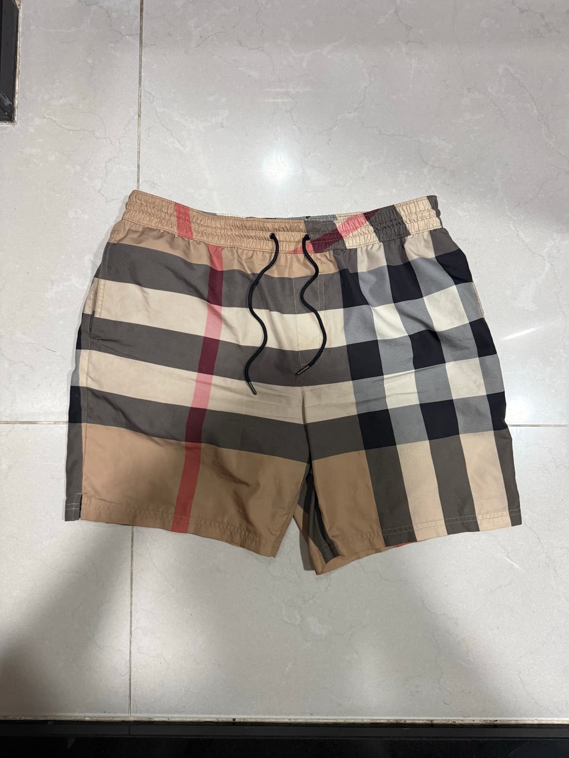 [당일출고,L사이즈] 버버리 체크 스윔팬츠 반바지  상품이미지1