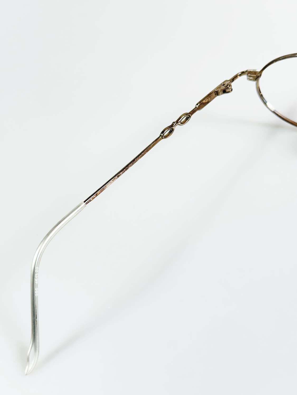 90s CESTIBIEN 다크실버 슬림 오벌 빈티지 안경 상품이미지7