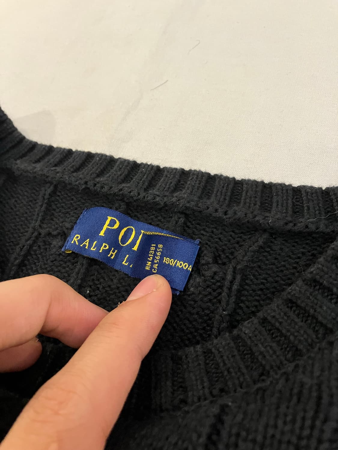 폴로 랄프로렌 꽈바기 케이블 니트 상품이미지4