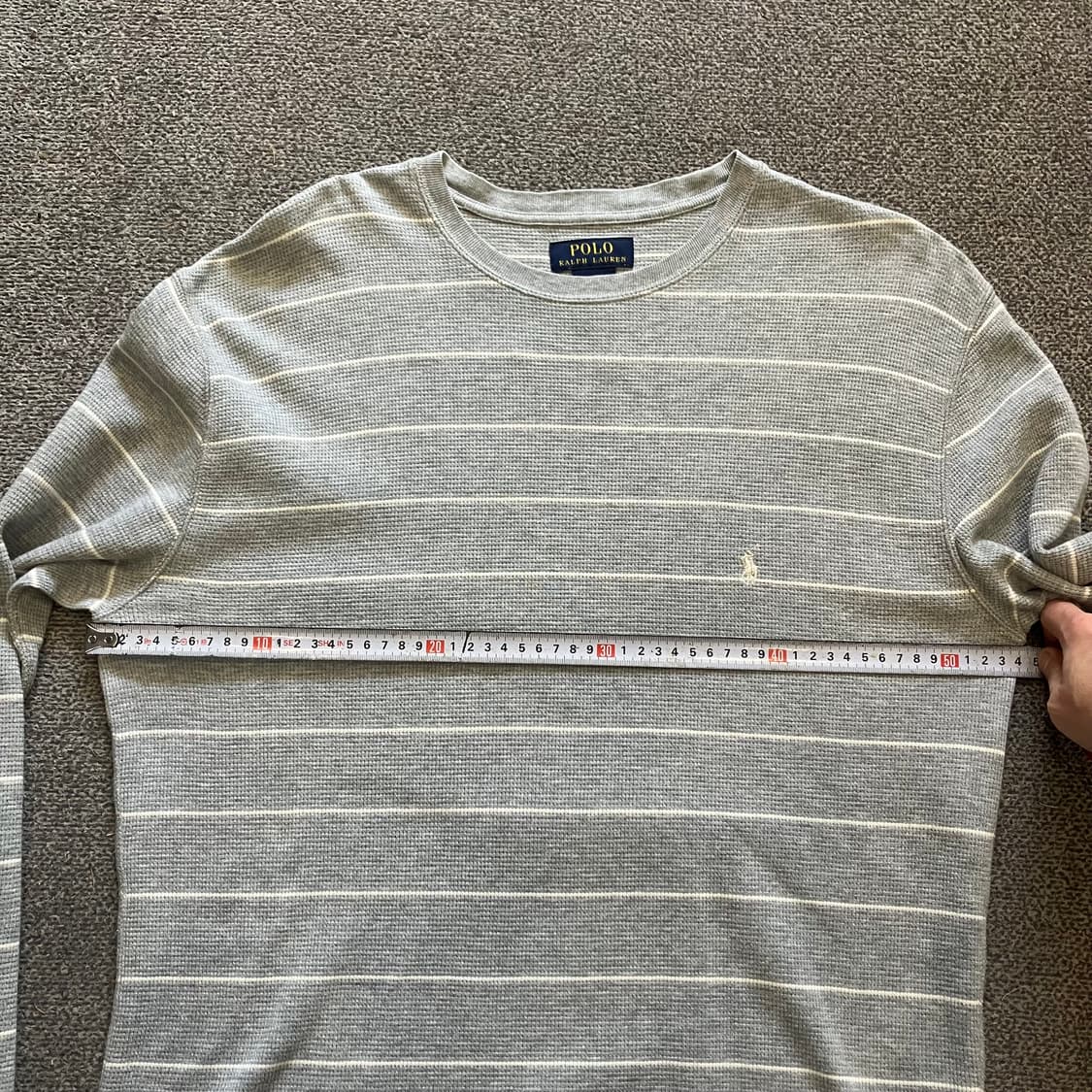 303 폴로 스트라이프 와플 롱슬리브 상품이미지5