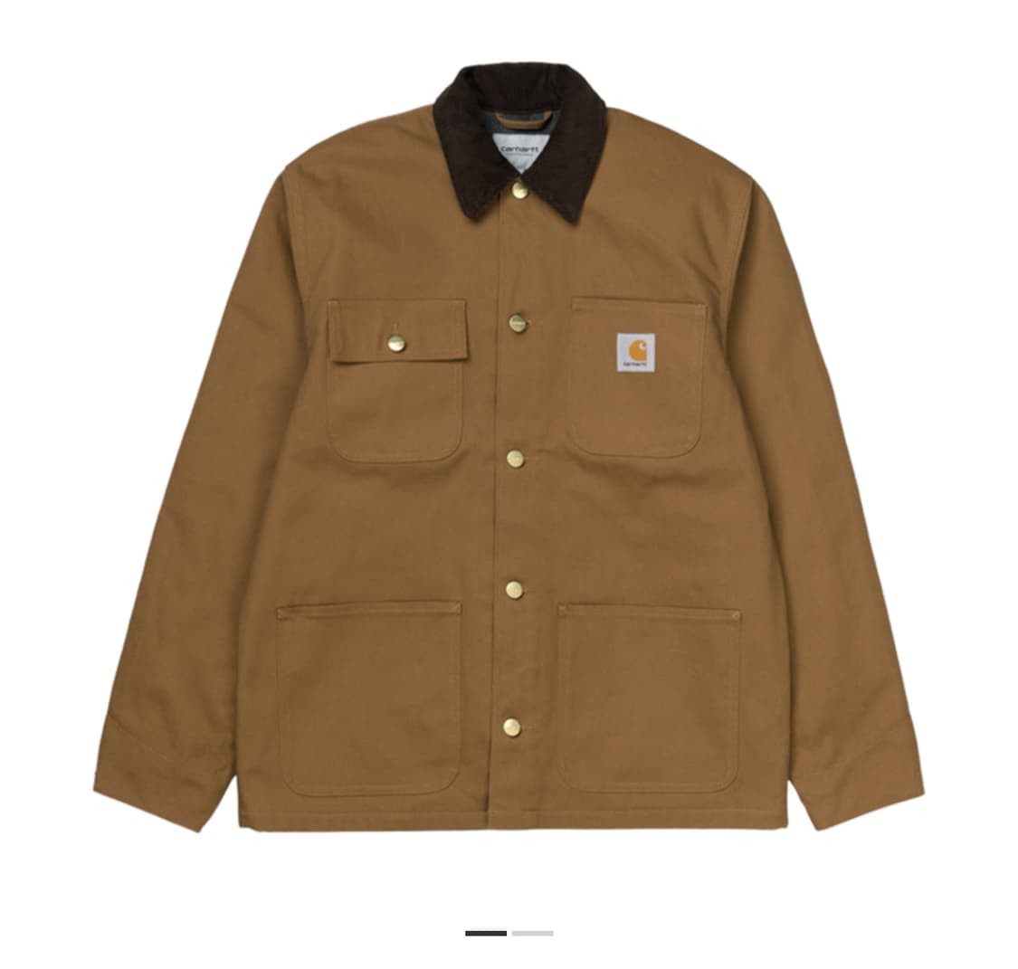 (L)칼하트WIP 캔버스 미시건 초어 코트 브라운 상품이미지1