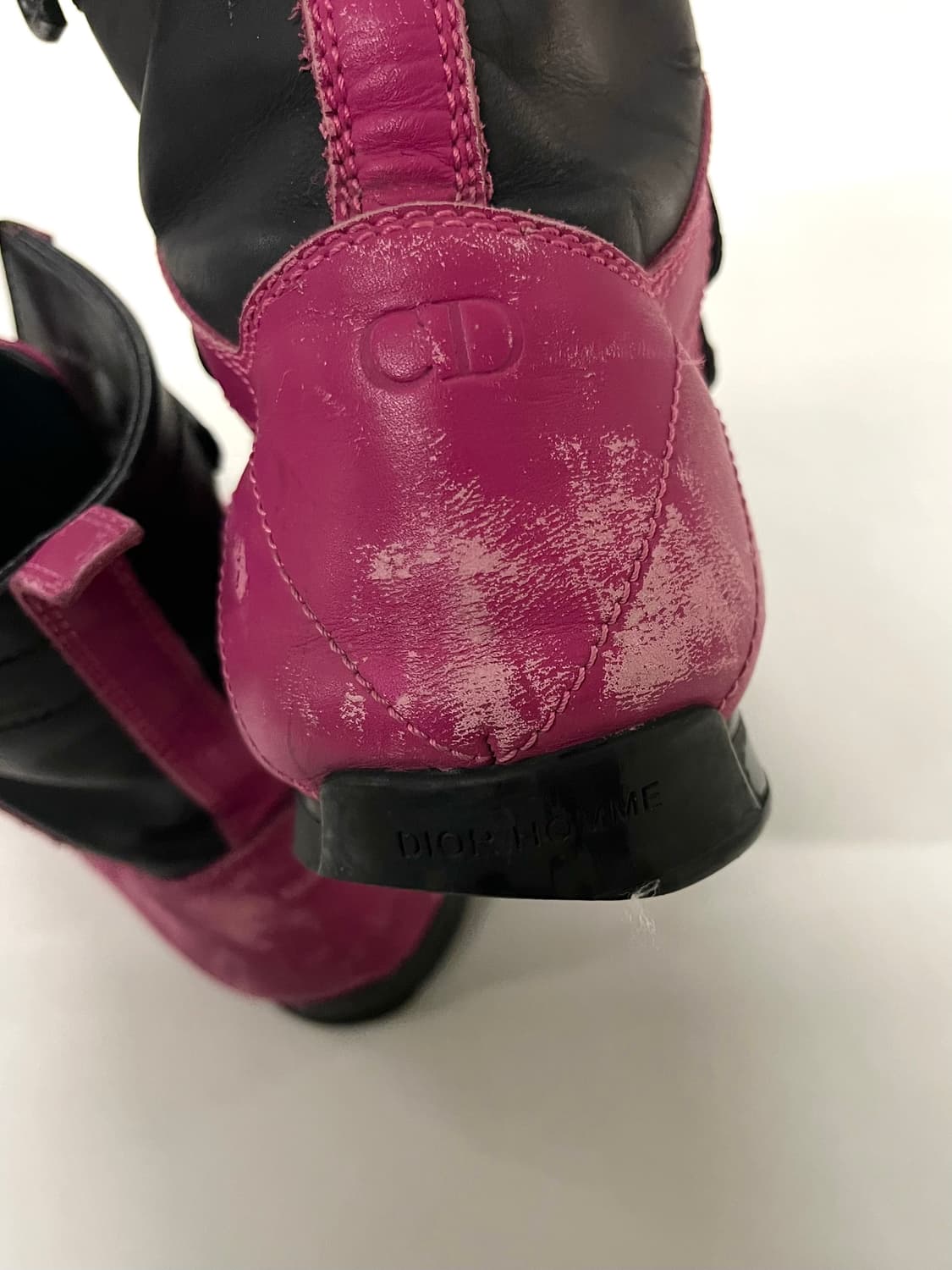 디올 옴므 크리스 반 아쉐 레더 하이탑 스니커즈 상품이미지10