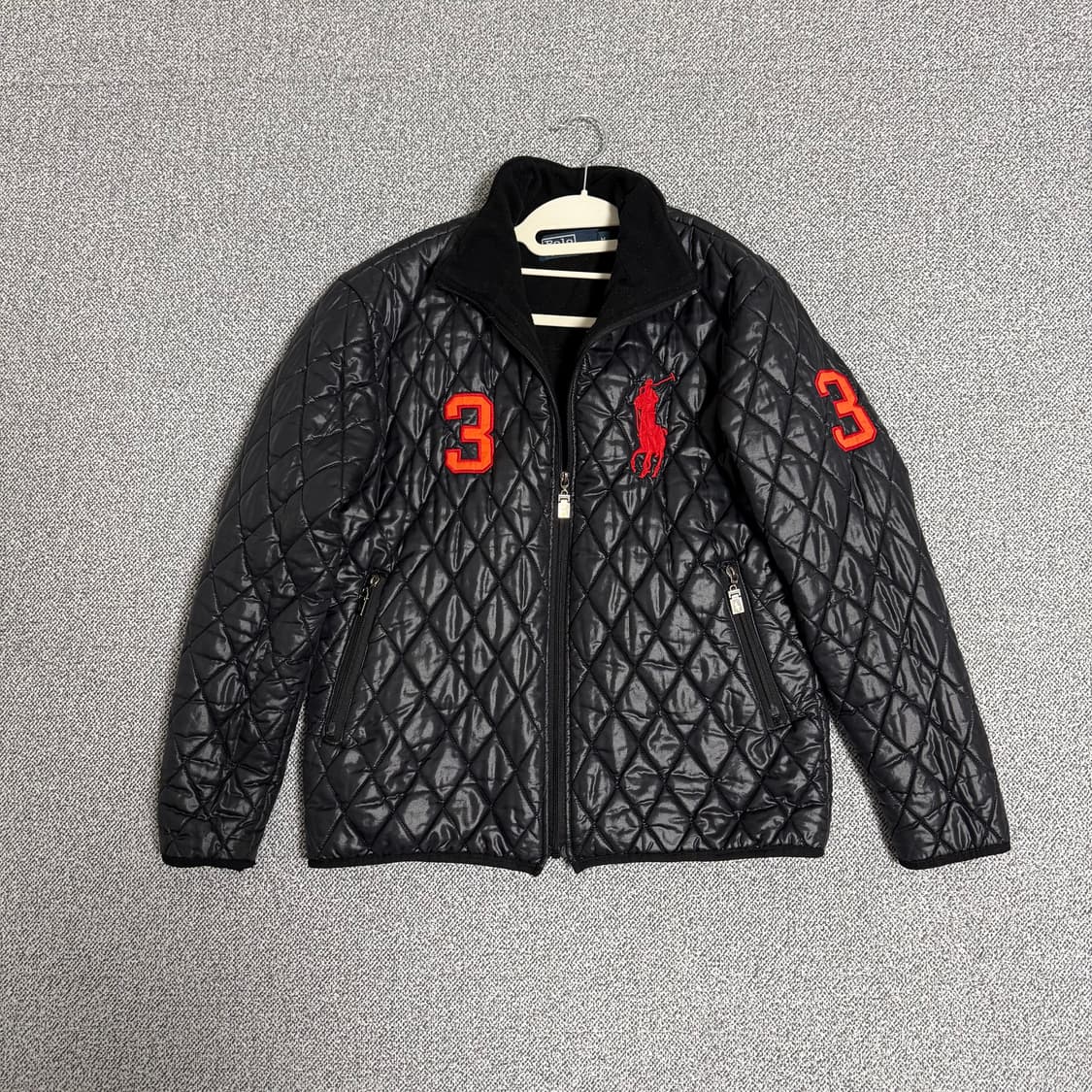 폴로 빅포니 퀄팅 자켓 블랙 M 상품이미지1