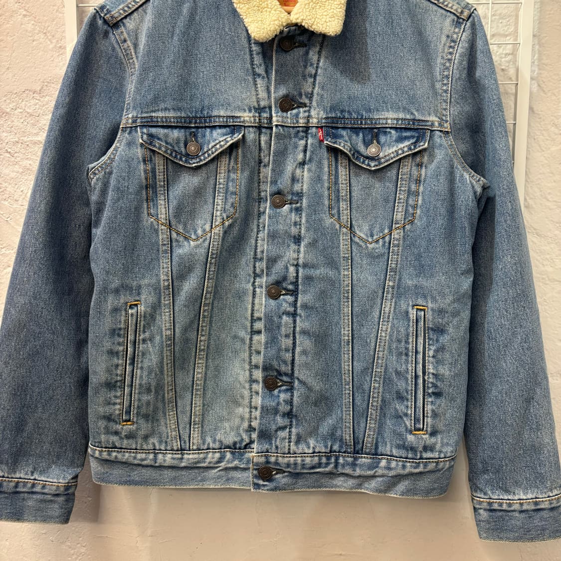 리바이스 쉐르파 데님 트러커 자켓 M 상품이미지4