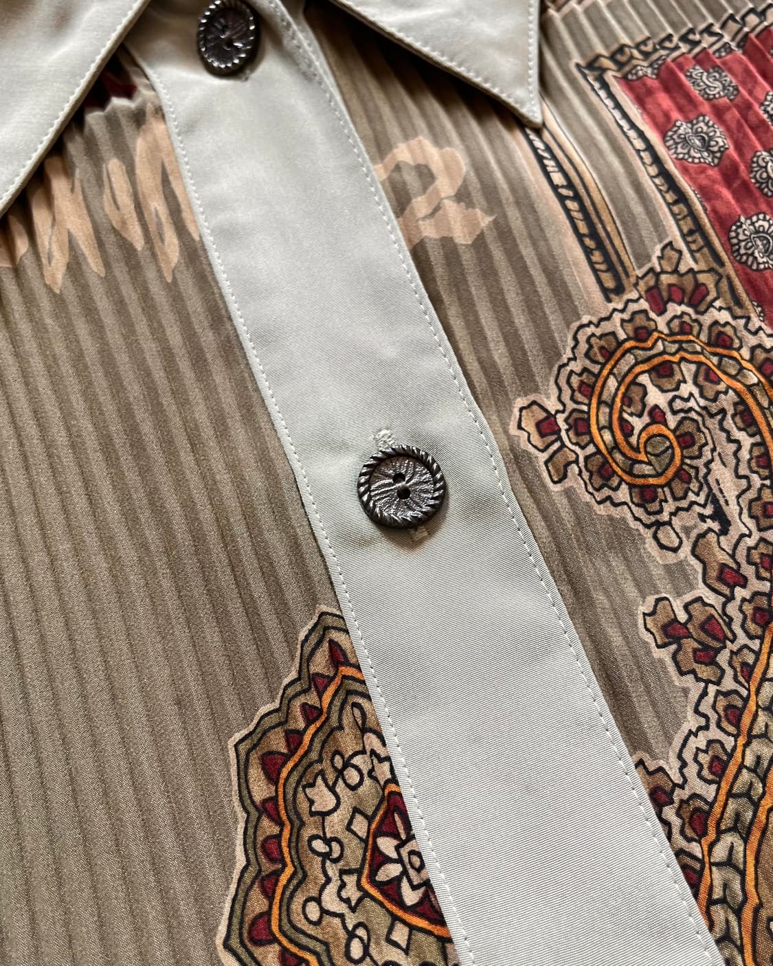 1980-90s Vinidian Antique Pleats Shirt 상품이미지6
