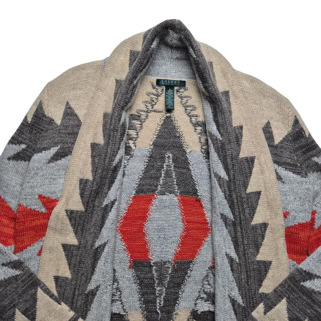 [S] 로렌 랄프로렌 아즈텍 숄카라 가디건 상품이미지4