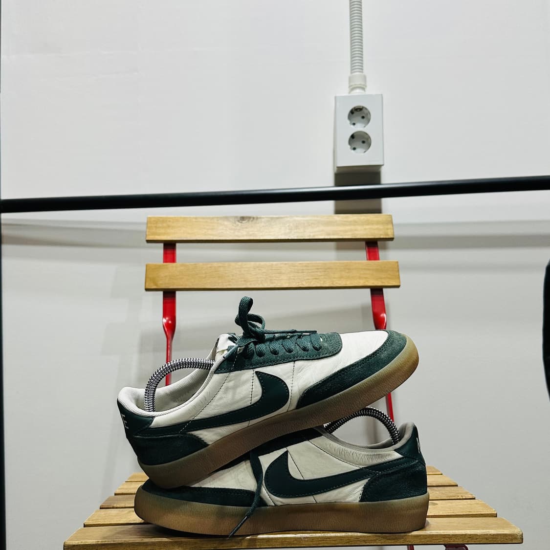 245) 나이키 운동화 여성 여자 신발 킬샷 OG 화이트 그린 상품이미지7