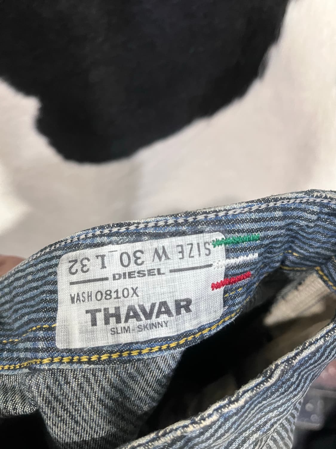 디젤 스트라이프 데님팬츠 상품이미지4