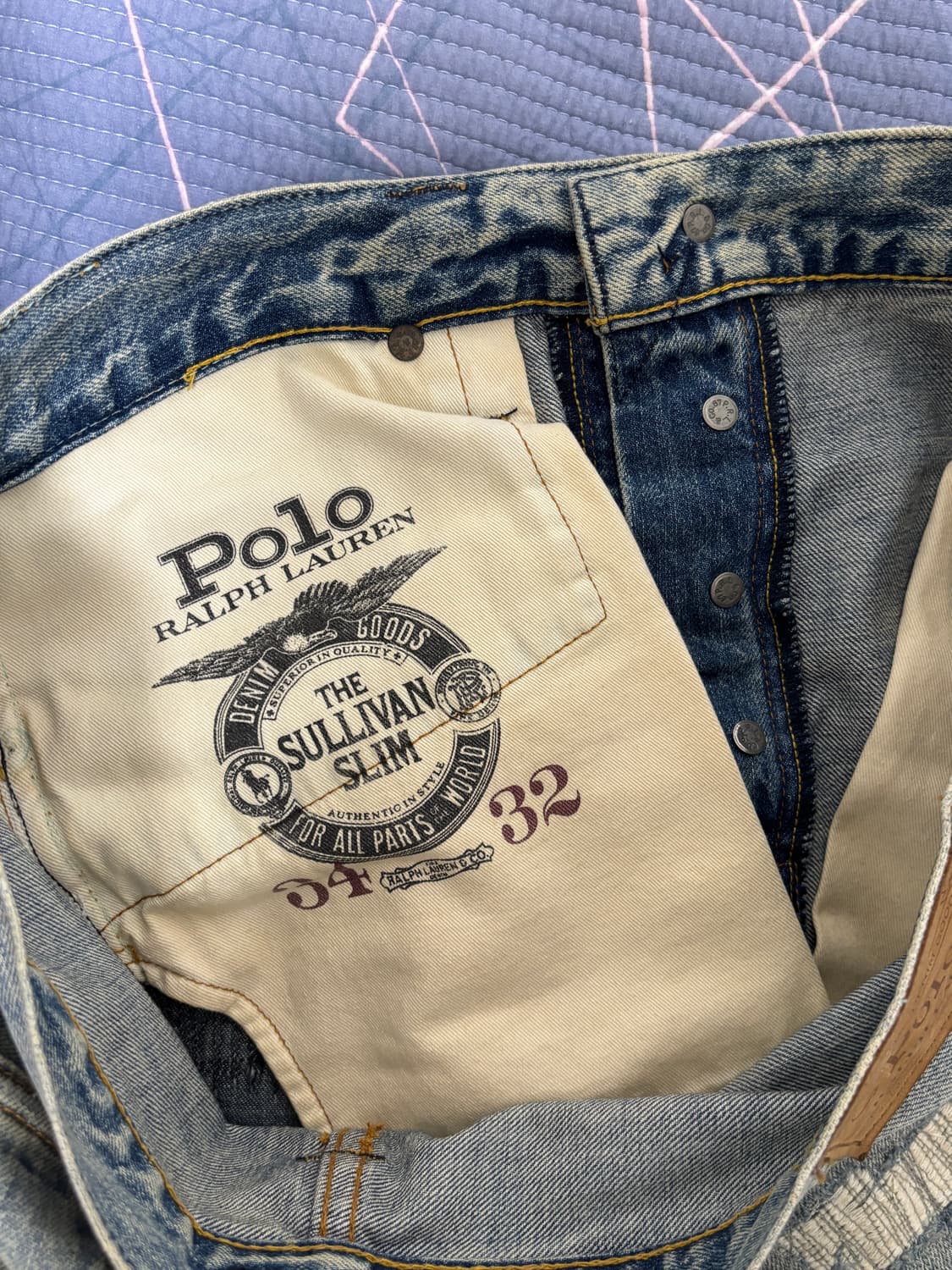 폴로 랄프로렌 데미지 청바지 34/32 상품이미지7