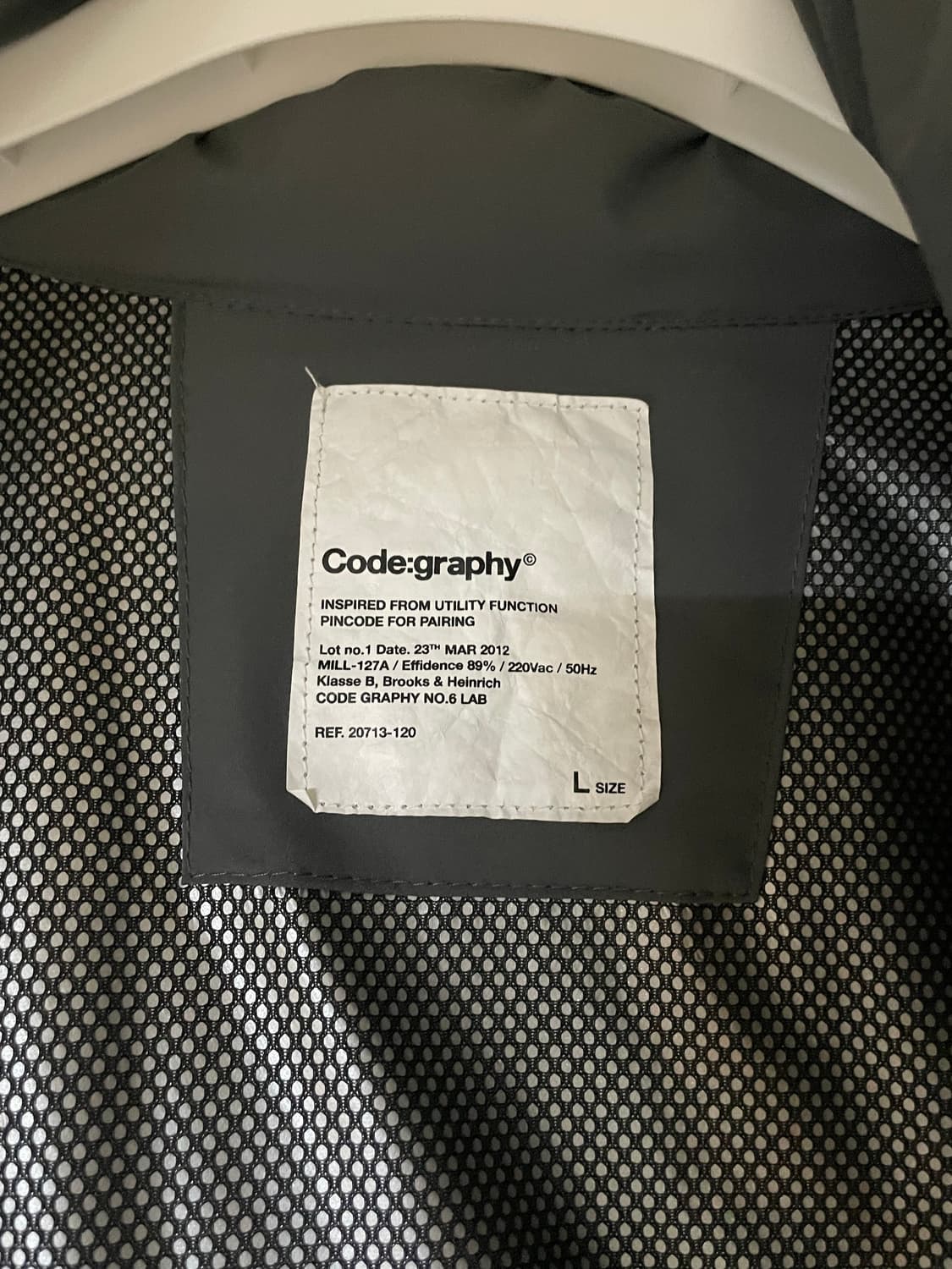 코드그라피 몬스터 숏패딩 차콜 L 상품이미지4