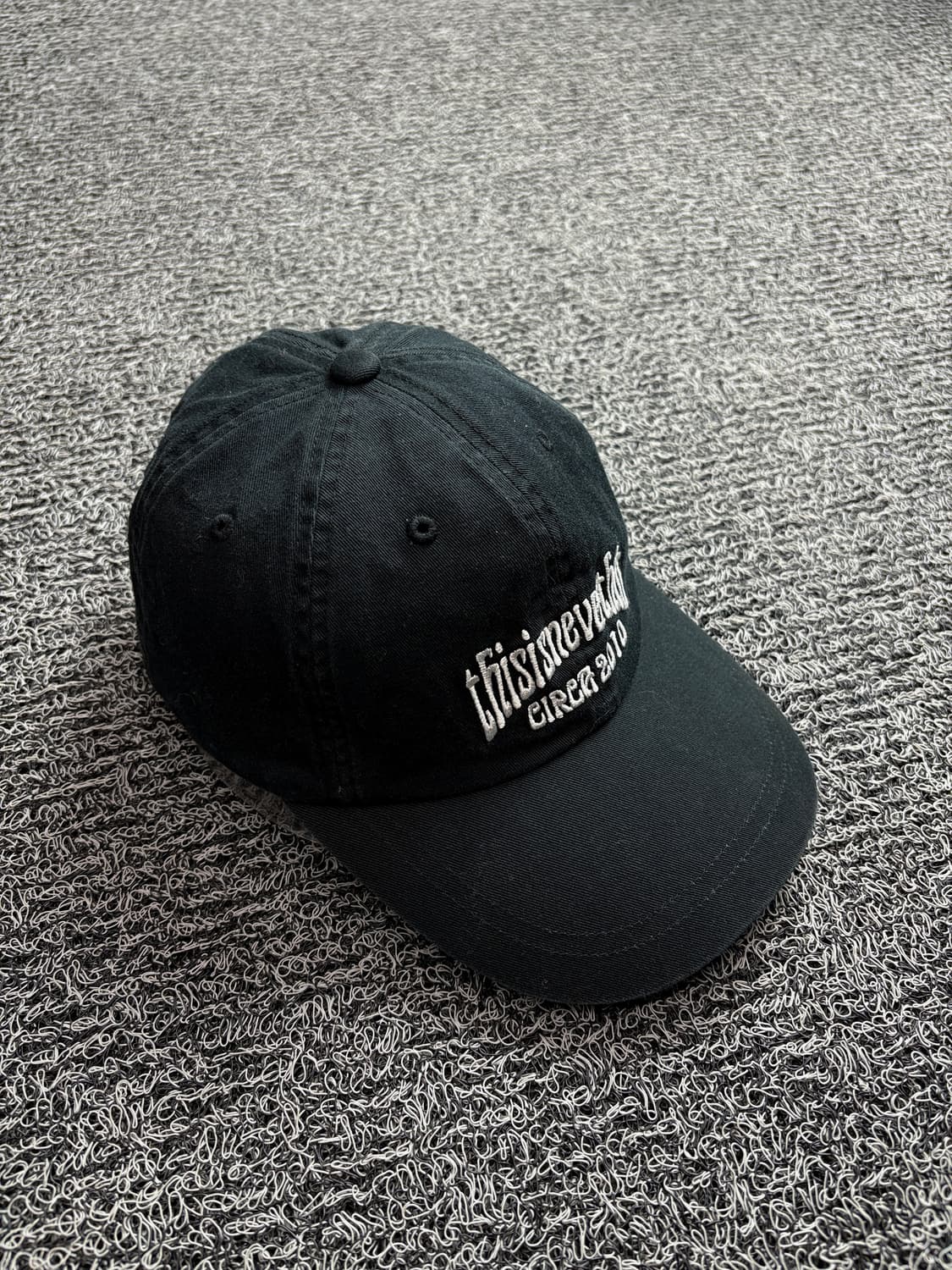 디스이즈네버댓 스펠아웃 빅로고 볼캡 블랙 2015 상품이미지1