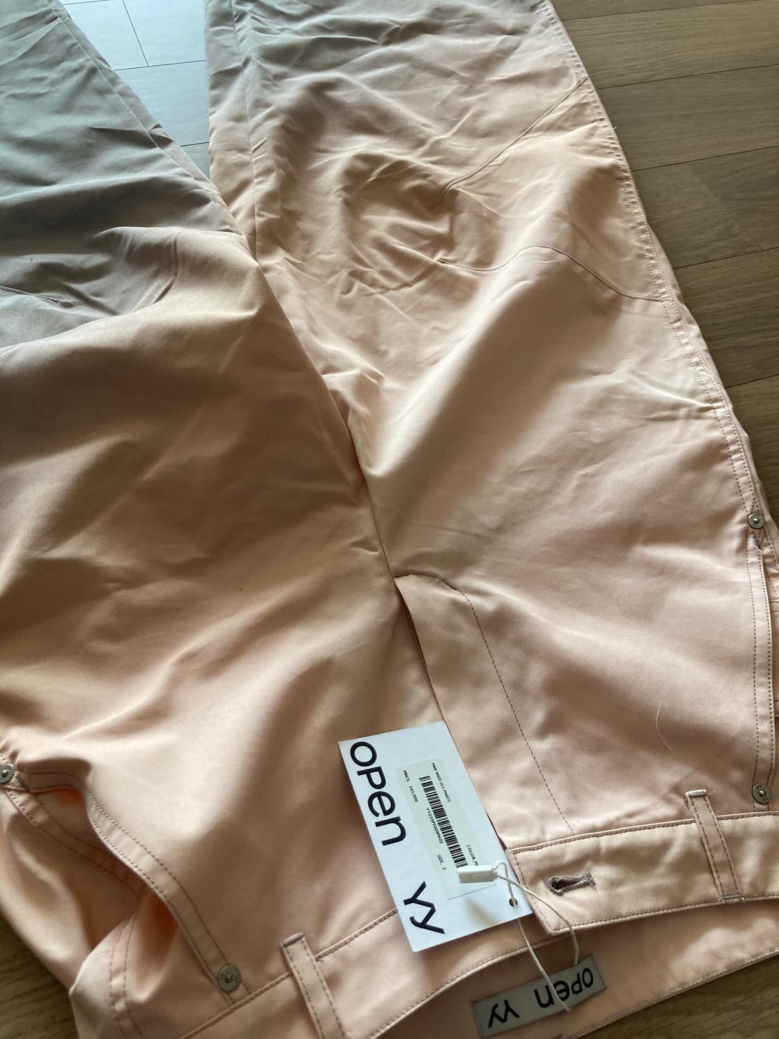 오픈와이와이 와이드 레그 팬츠 핑크 그라데이션 상품이미지6