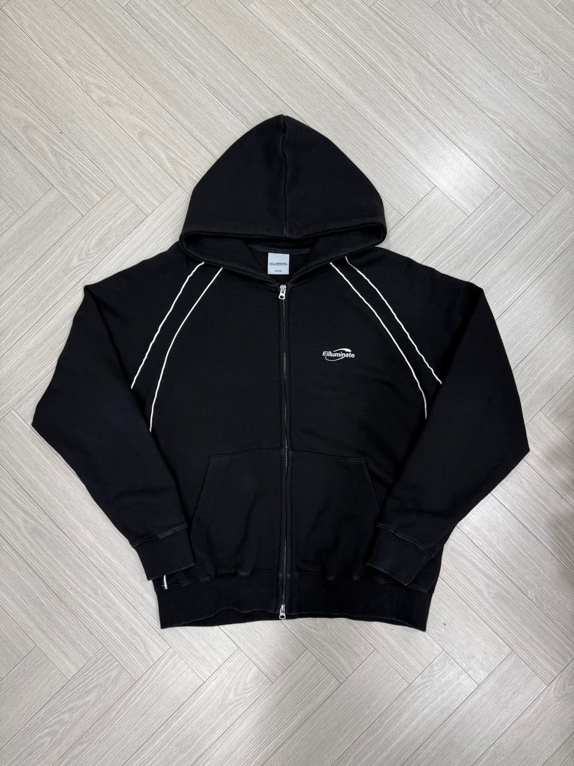 필루미네이트(FILLUMINATE) 더블 파이핑 후드 집업 상품이미지1