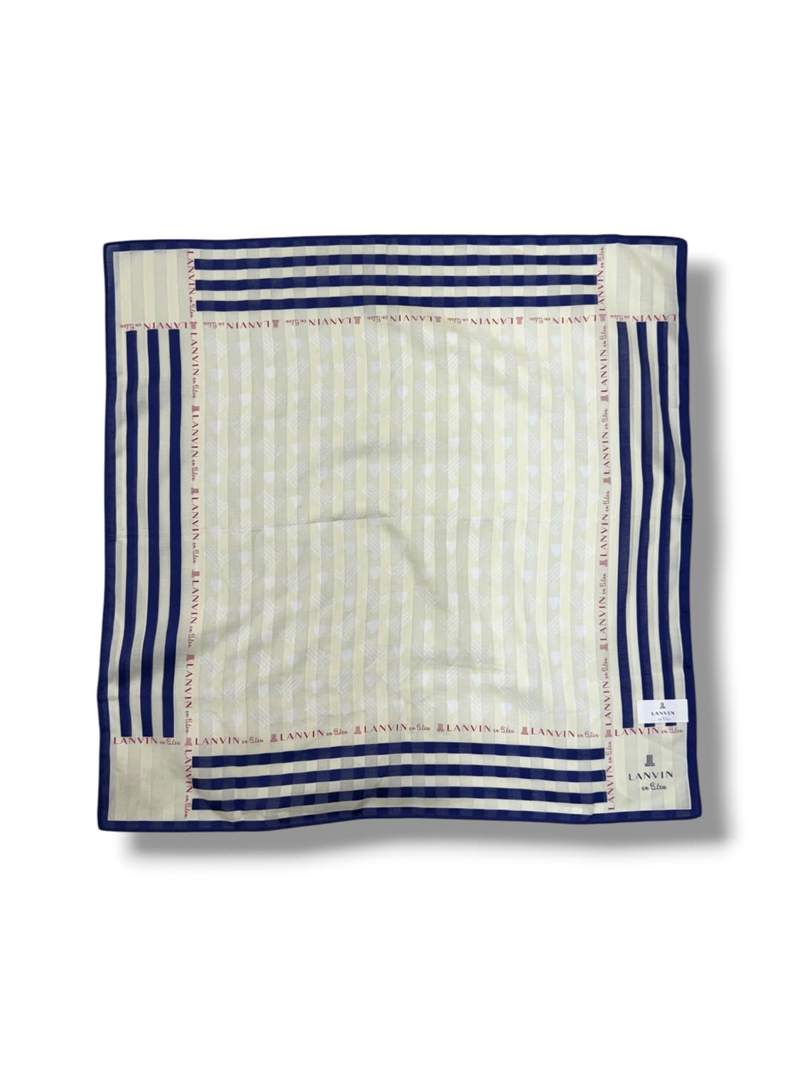 랑방 온 블루 실크 손수건 (47x47cm)  상품이미지1
