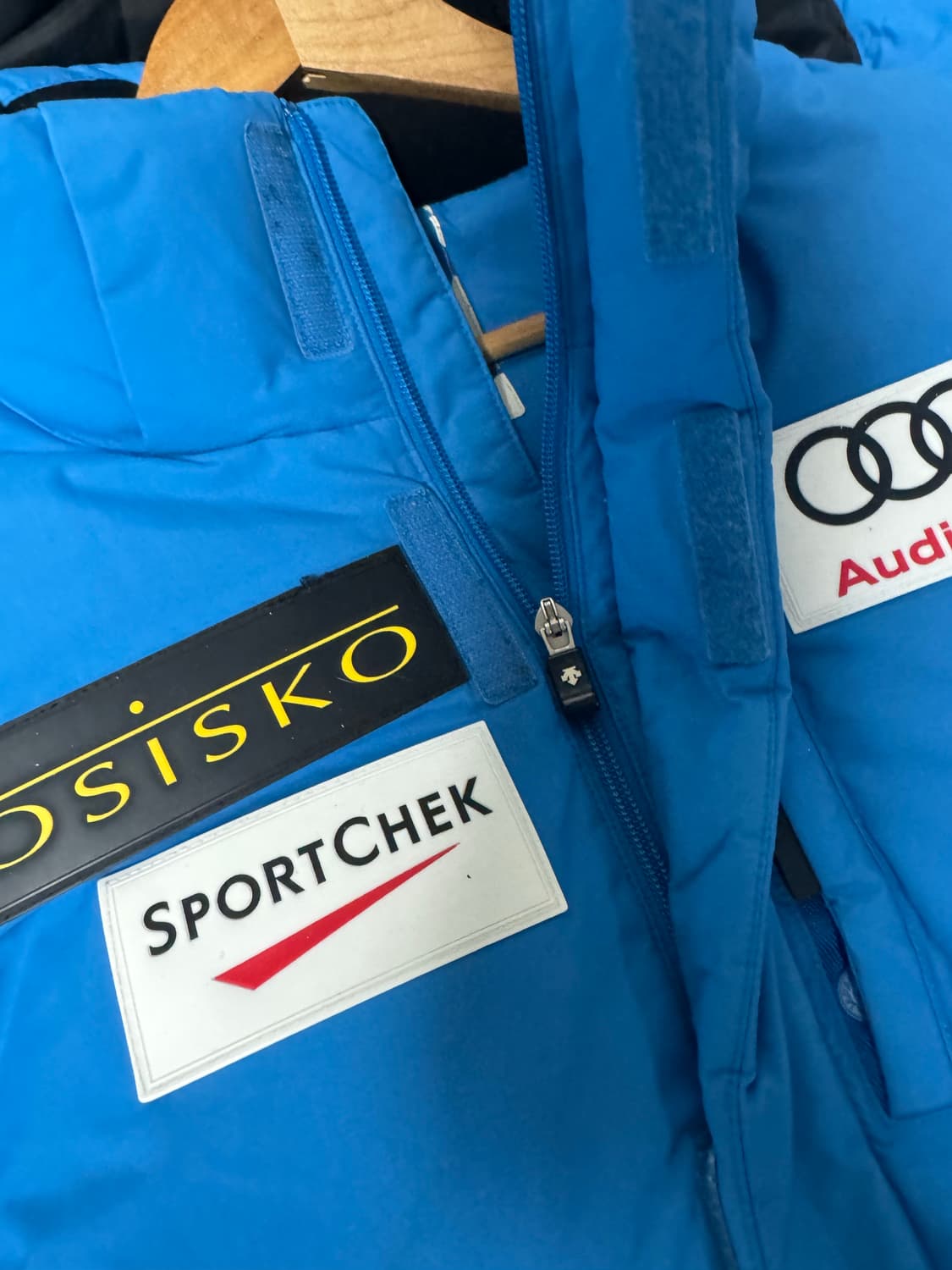 데상트 아우디 블루 패딩 자켓 새상품급 상품이미지5