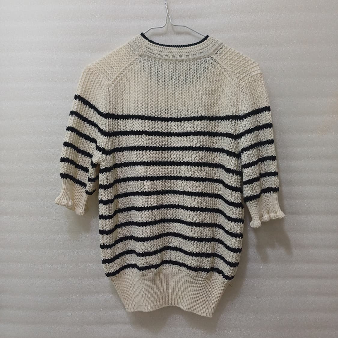 한섬 FOURM 폼 STUDIO 라운드 반팔 니트 훌륭 여성 사랑봉봉 상품이미지2