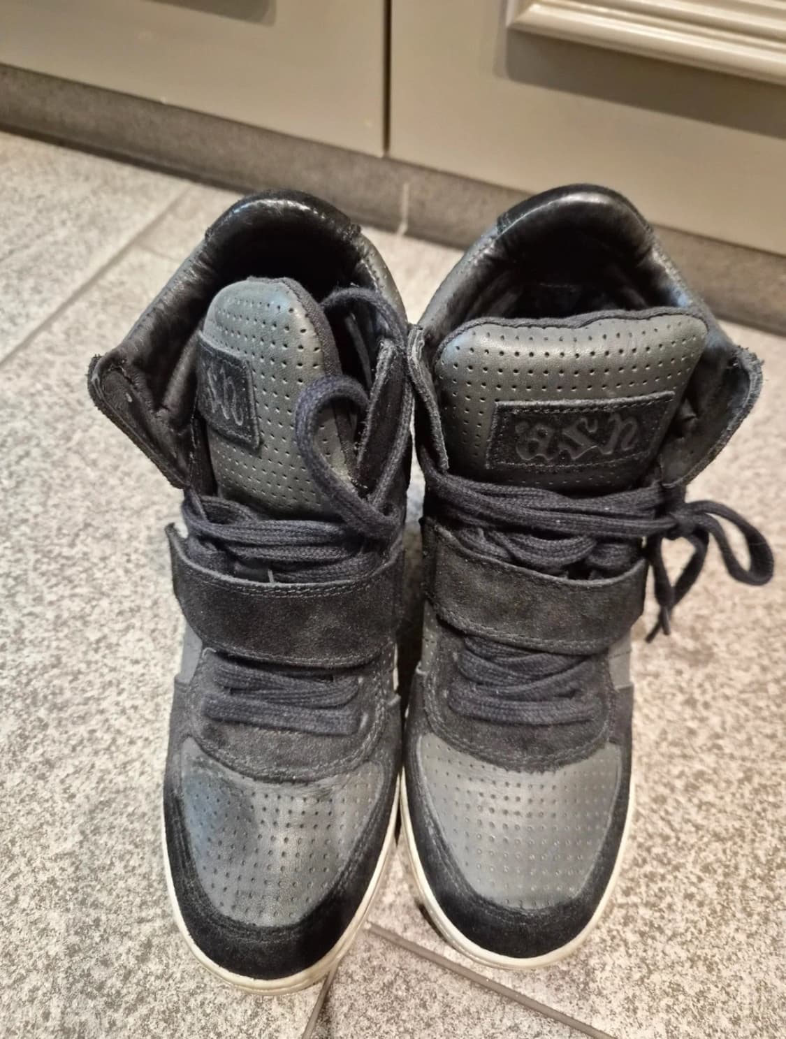 아쉬 웨지 스니커즈 블랙 36 상품이미지1