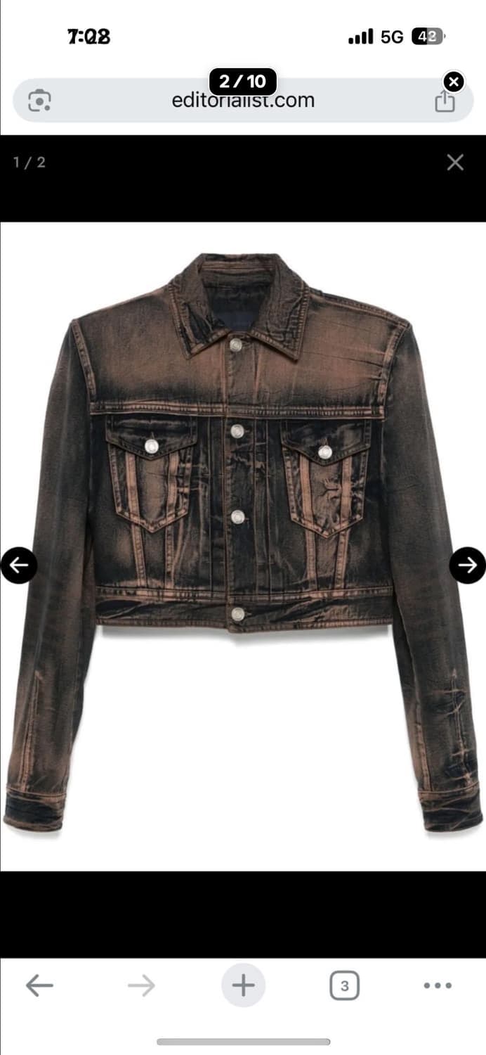 준지 [Runway] Denim Cropped 패디드 자켓 상품이미지8