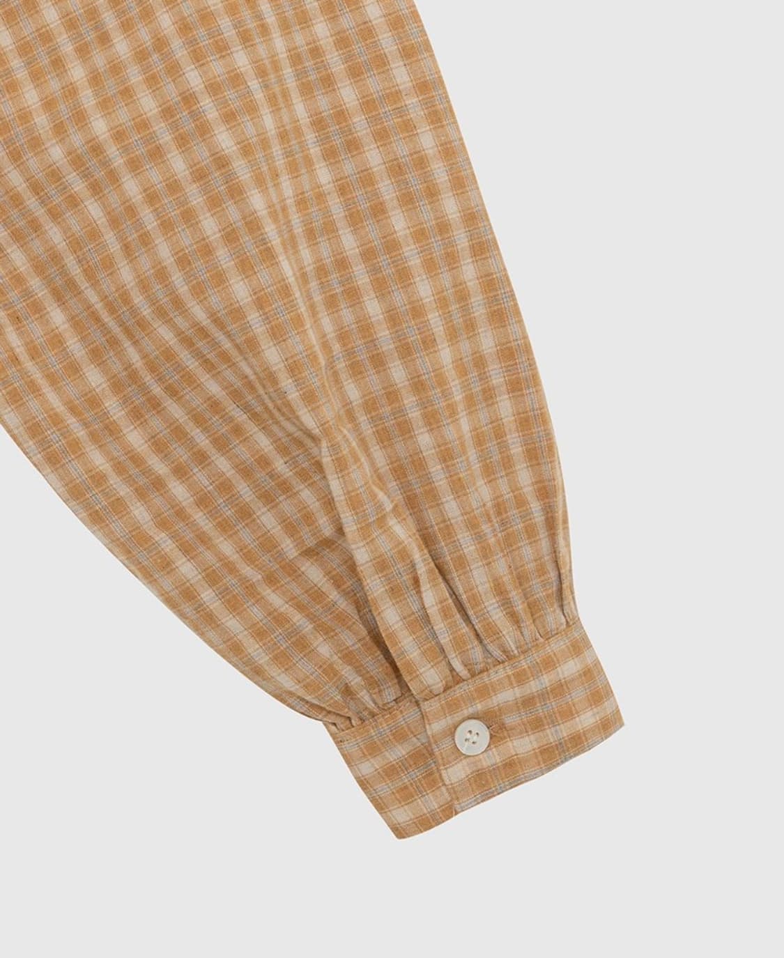 CHECK HOODED BLOUSE_BEIGE 상품이미지7