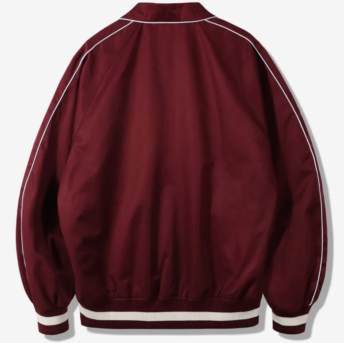 구빈 빅 로고 파이핑 블루종 - 버건디 M 상품이미지2