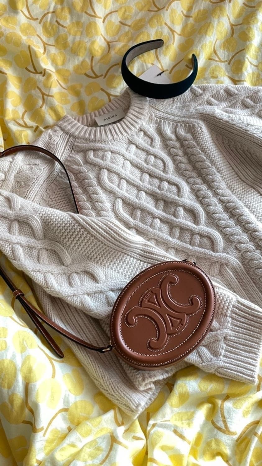 romanticize 로맨티사이즈 아이보리 케이블 울 니트 상품이미지7